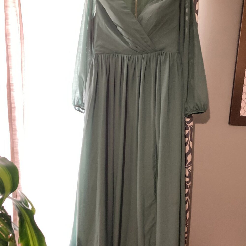 Sage Green Semi-Formal Dress